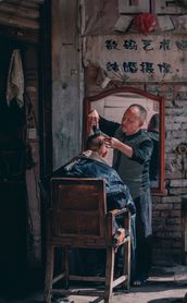 Voyage à Hong Kong : Coiffeur de rue