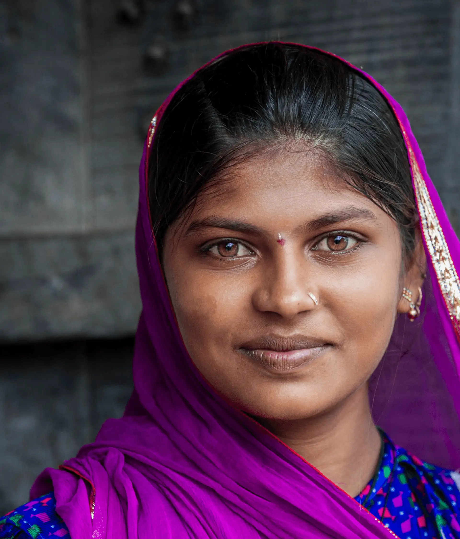 Voyage en Inde - Portrait d'une femme indienne au Rajasthan