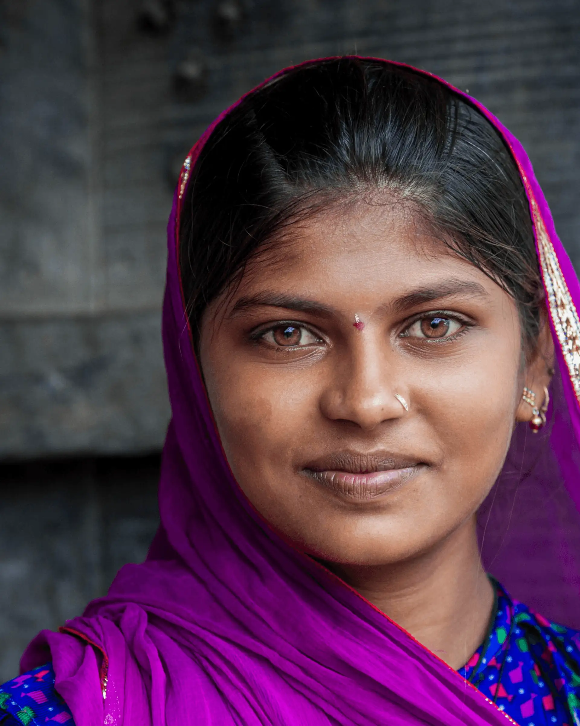 Voyage en Inde - Portrait d'une femme indienne au Rajasthan