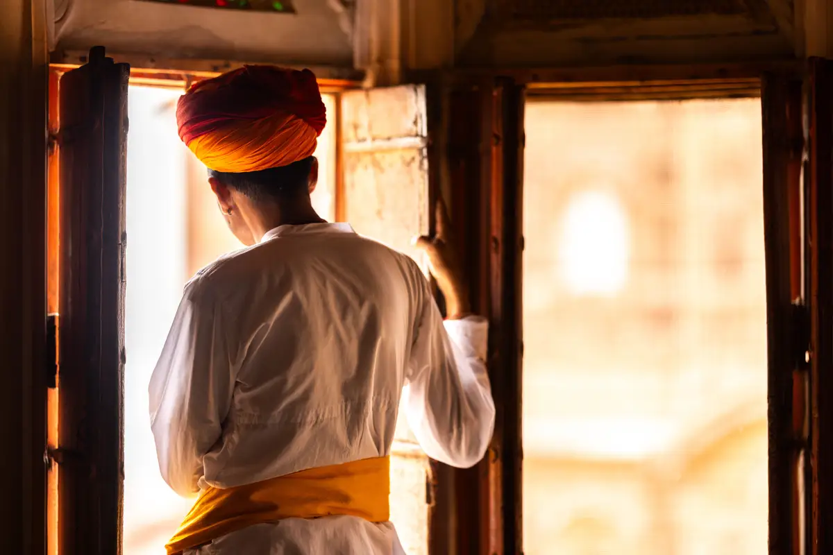 Voyage en Inde du Nord : Vêtements traditionnels pour hommes à Jodhpur
