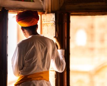 Voyage en Inde du Nord : Vêtements traditionnels pour hommes à Jodhpur