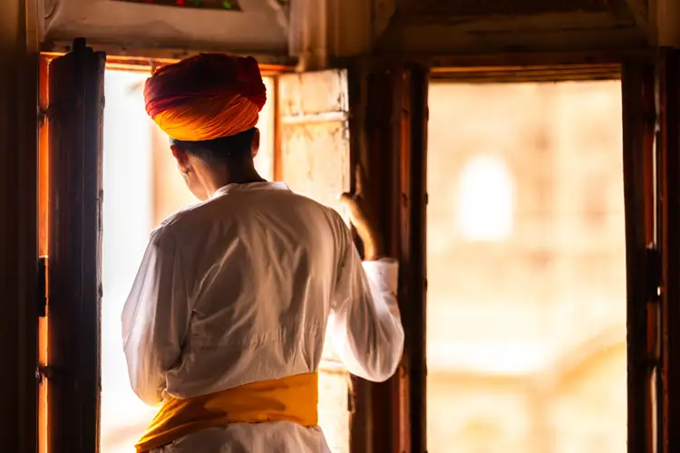 Voyage en Inde du Nord : Vêtements traditionnels pour hommes à Jodhpur