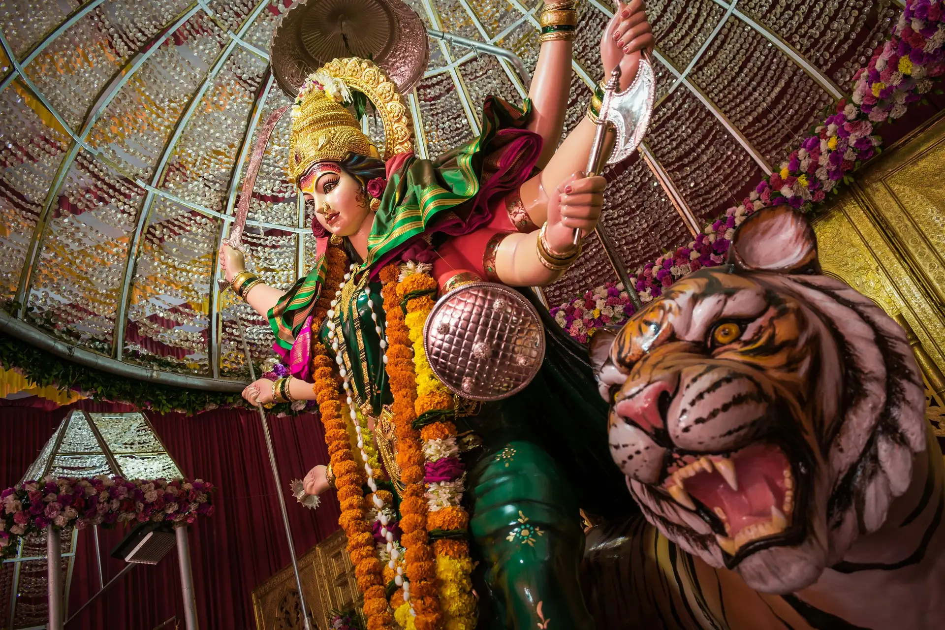 Voyage en Inde - Tigre Durga Puja