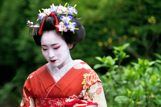 Voyages et Japon - Portrait de geisha de Kyoto