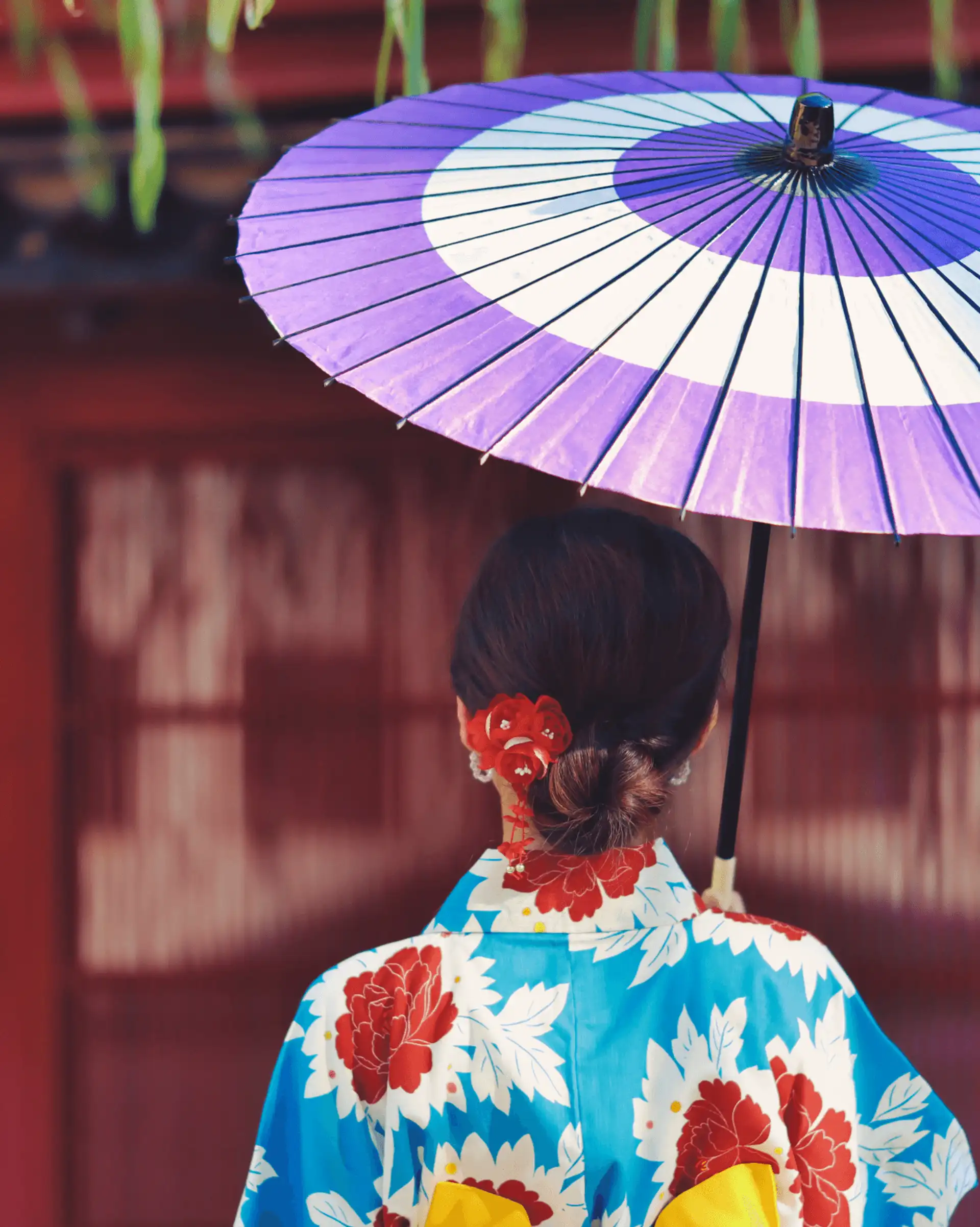 Voyage au Japon - Femme en kimono traditionnel de Tokyo