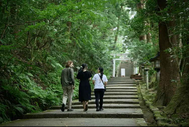 Marche menant au sanctuaire Shirayama