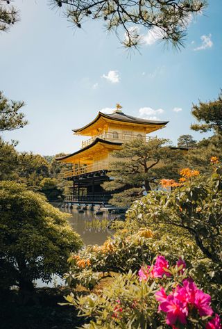 Travel in Asia - Kinkakuji Temple in Kyoto