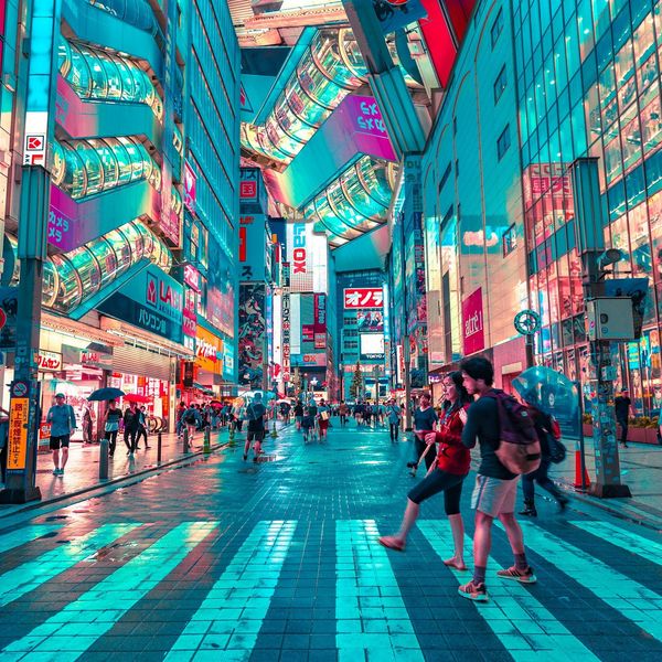 Voyage au Japon - Rues de Tokyo la nuit