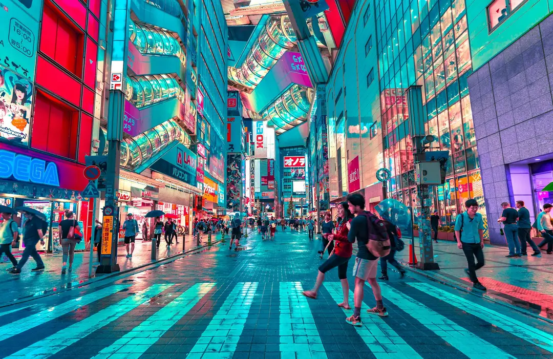 Voyage au Japon - Rues de Tokyo la nuit