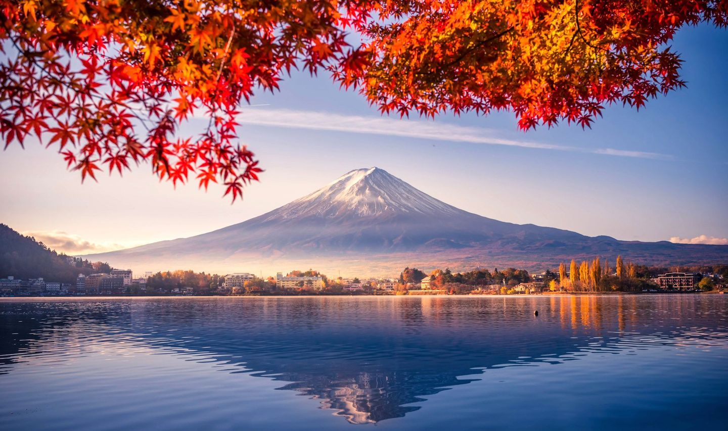 Voyage au Japon - Vue de l'Himalaya depuis un lac
