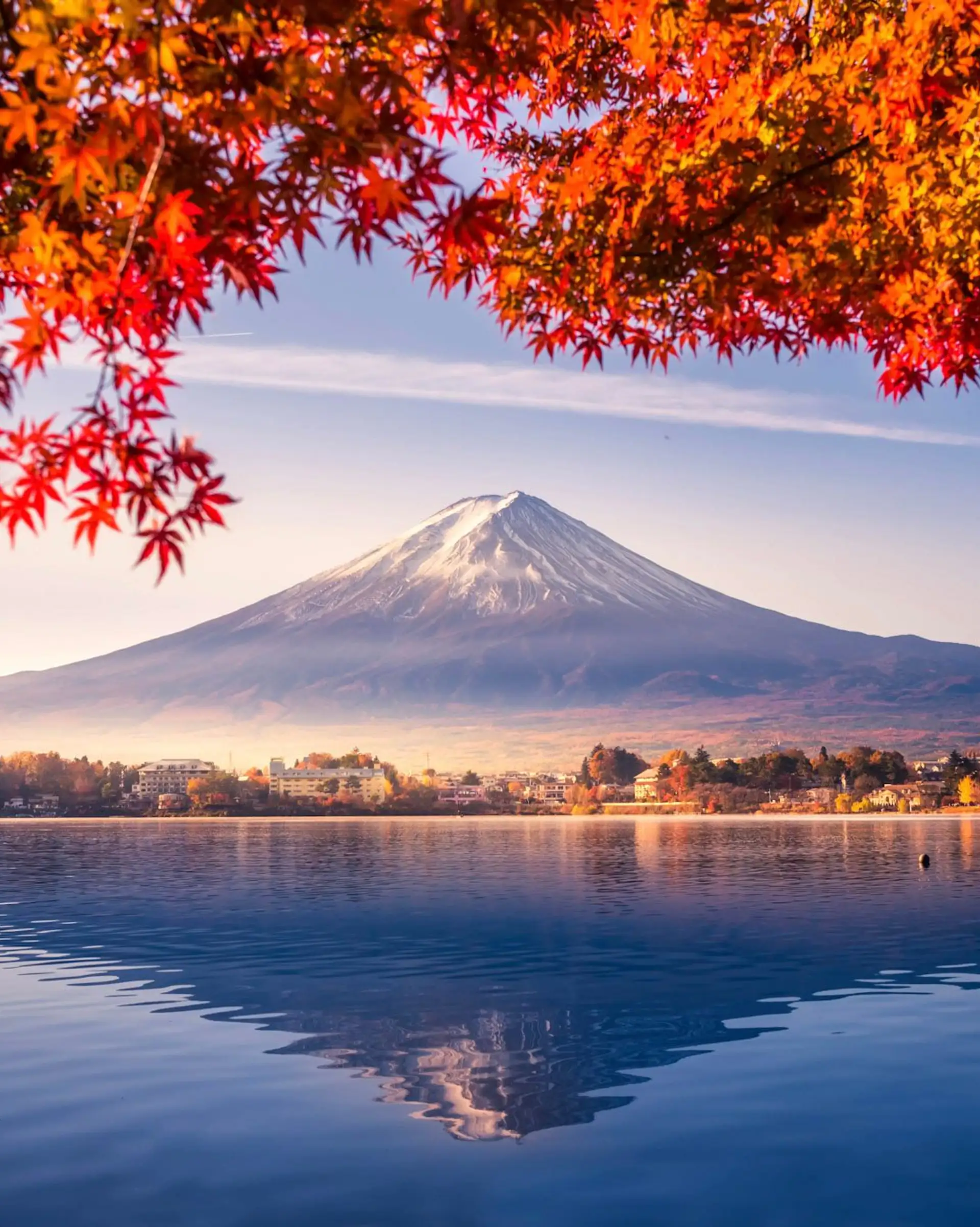 Voyage au Japon - Vue de l'Himalaya depuis un lac