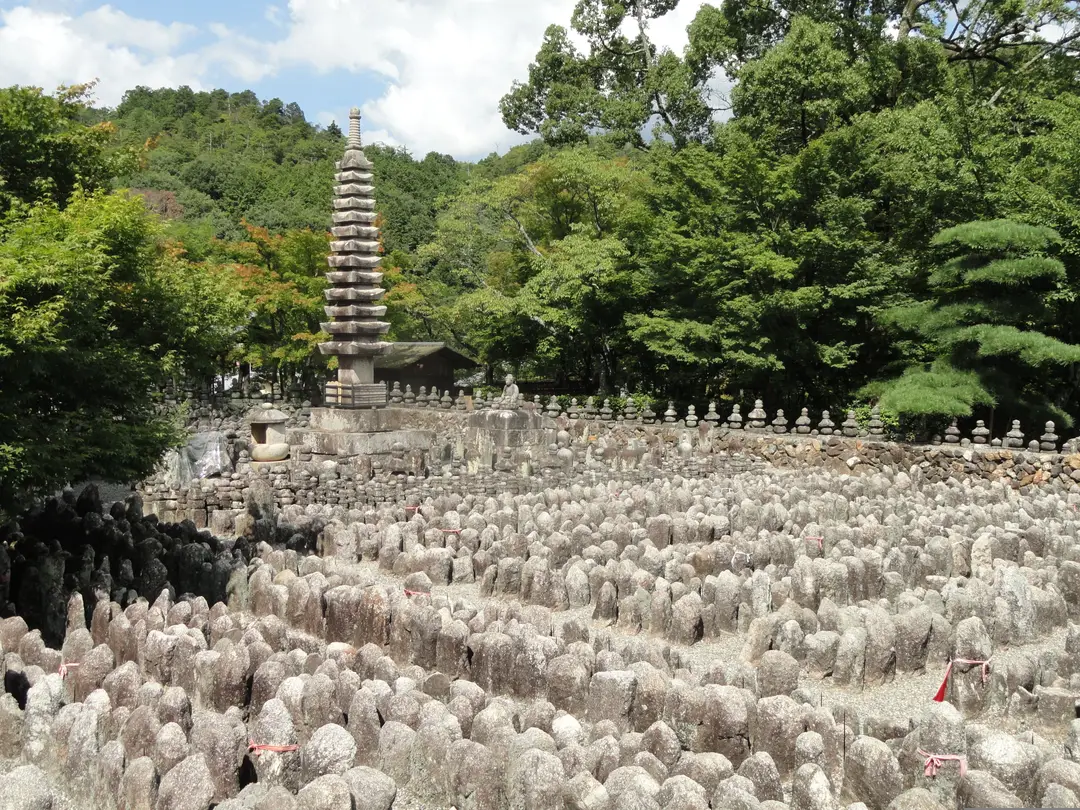 Jardin du temple Adashino Nenbutsuji à Kyoto