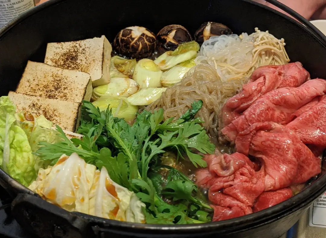 Plat de sukiyaki