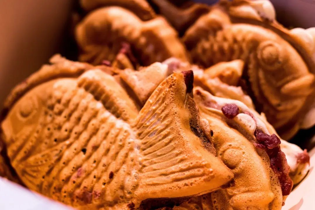 Présentation du dessert taiyaki
