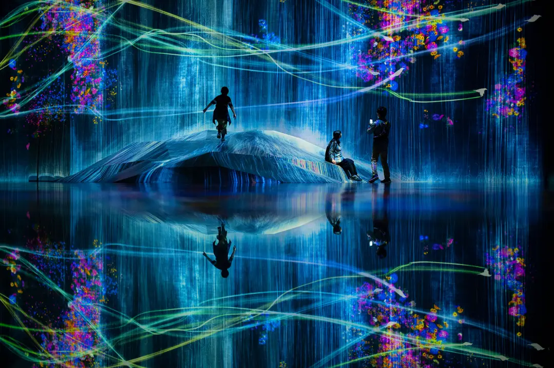 Salle dans le Teamlab Borderless à Tokyo