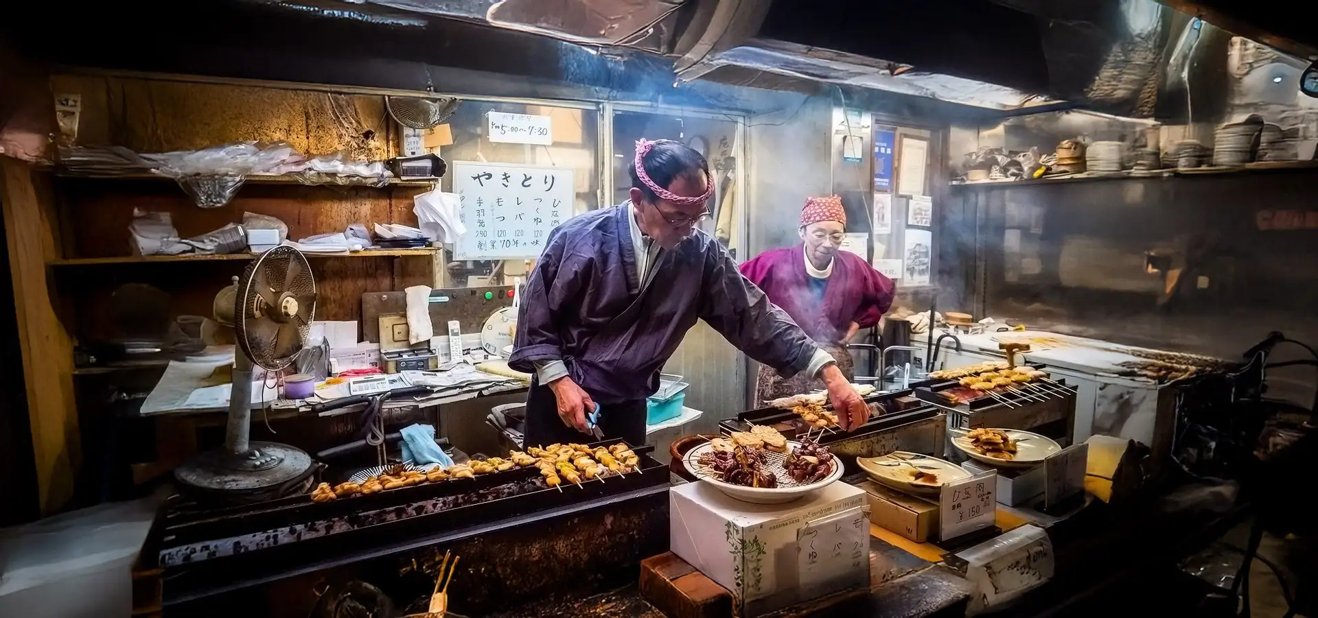 Traditionelle Küchen in Japan mit kulinarischem Koch