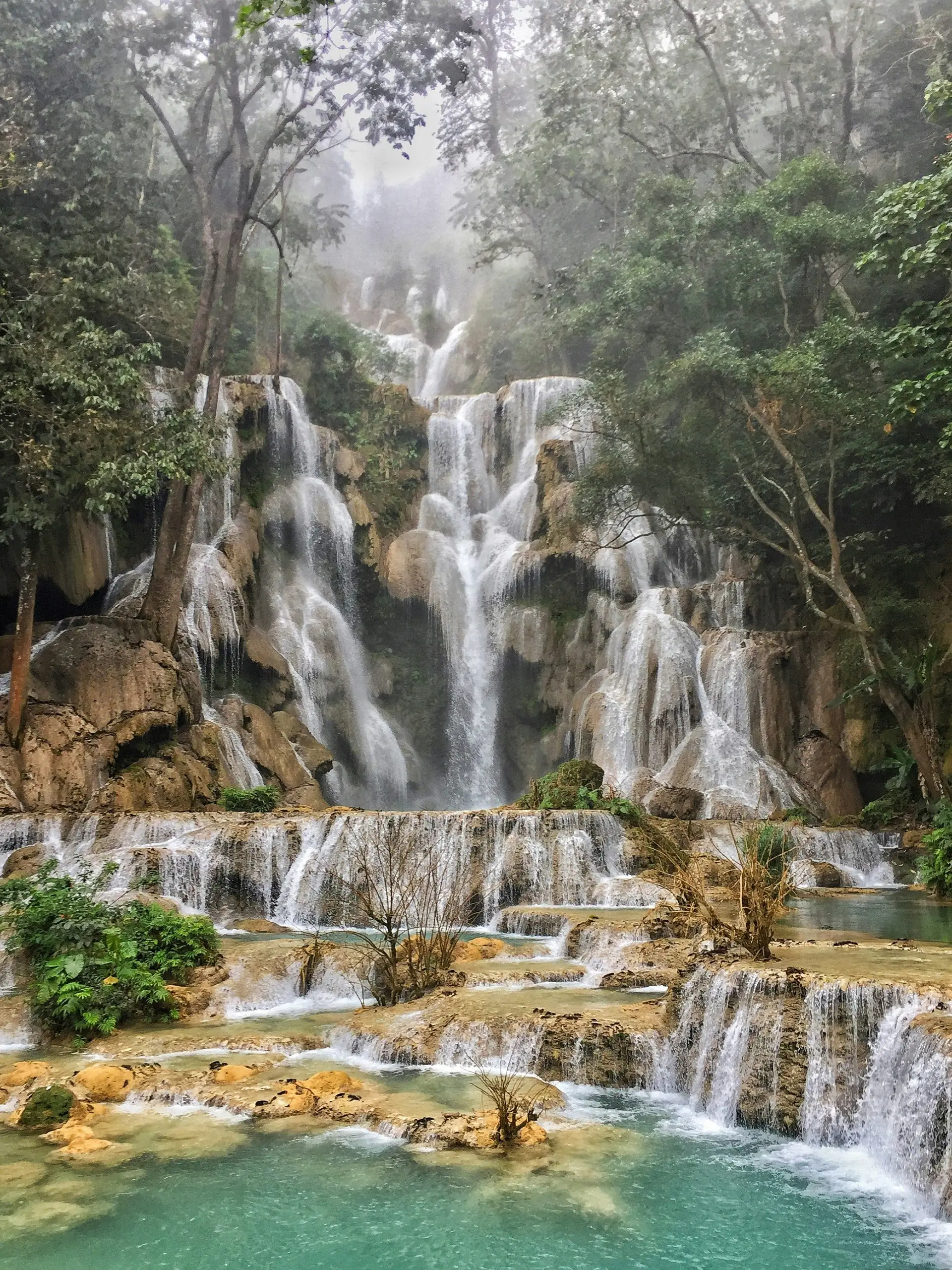Voyage au Laos, Cascade de Kuangsi