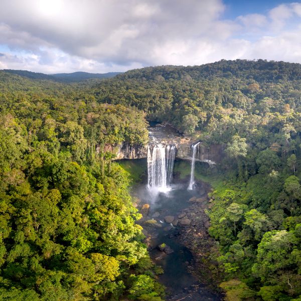 Voyage au Laos, Cascade dans la jungle