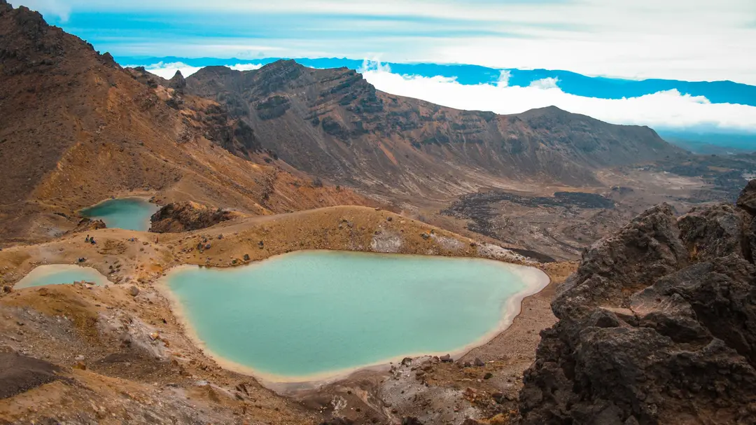 Lacs Émeraude dans le Parc National de Tongariro, Nouvelle-Zélande