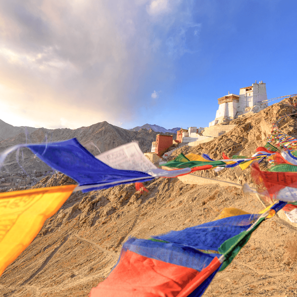 Voyage en Inde, Ladakh : Drapeaux du Ladakh