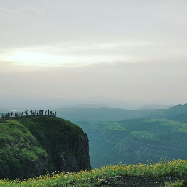La vue panoramique sur Lonavala en Maharashtra