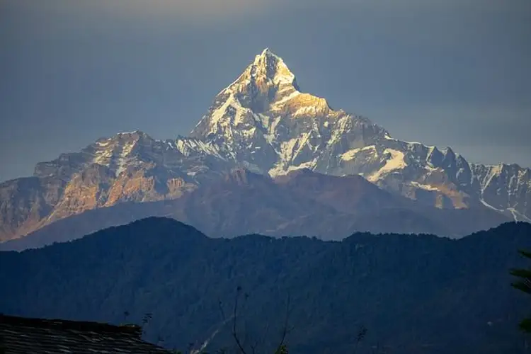 Sicht auf den Machhapuchhare Berg