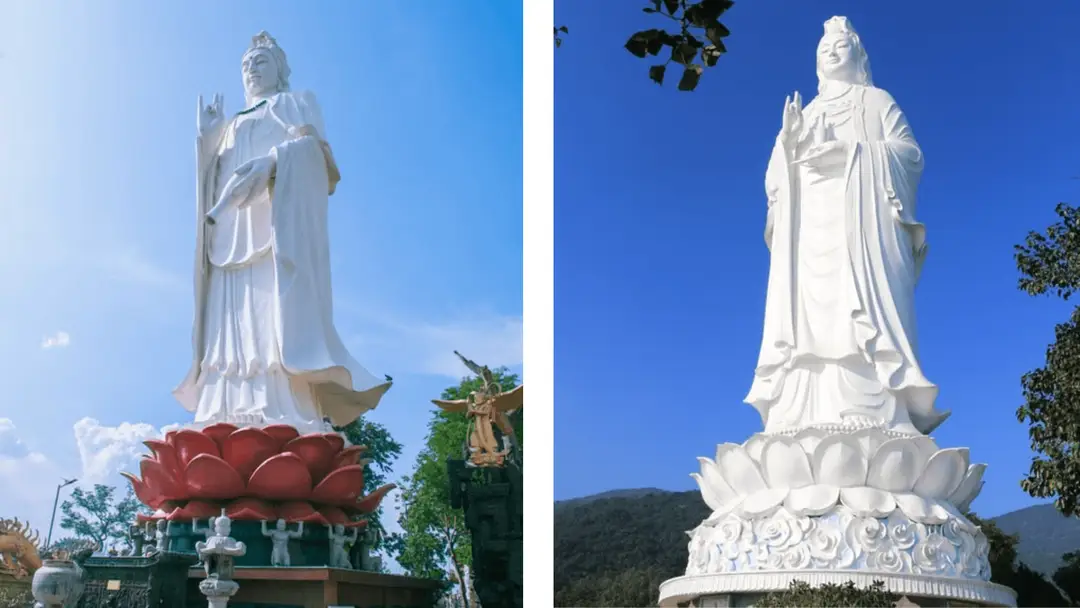 La statue de la déesse de la Compassion à la pagode Linh Ung, sur la péninsule de Son Tra.