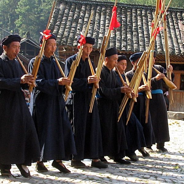 Voyage en Chine - Musiciens Miao