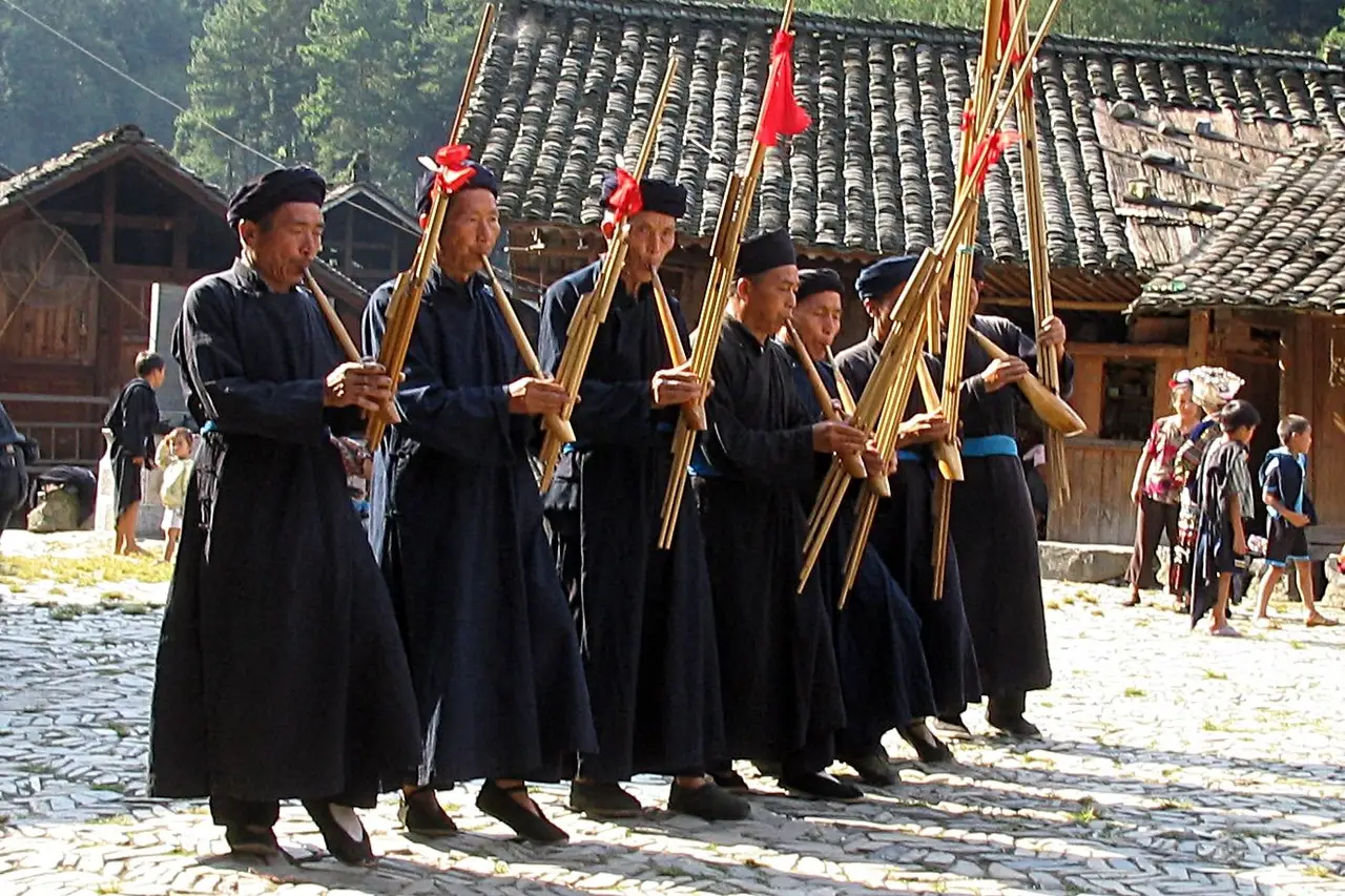 Voyage en Chine - Musiciens Miao