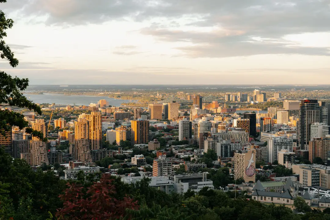 Montréal au coucher du soleil