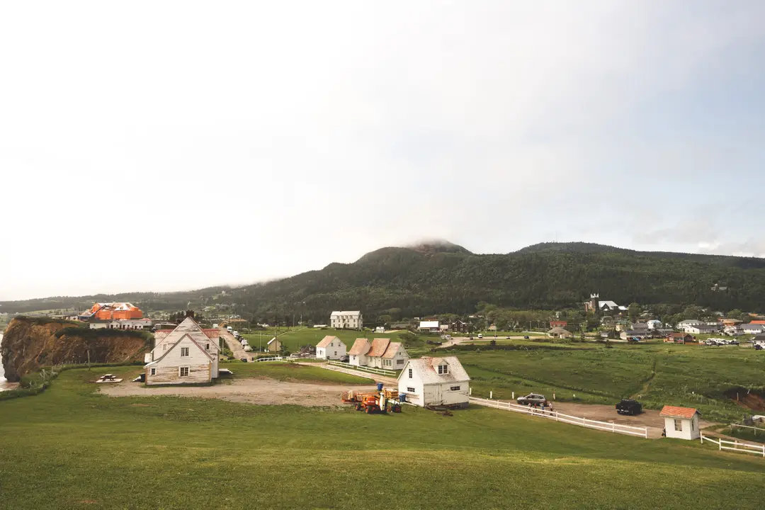 Paysage côtier du parc national de Forillon, à l’extrémité de la péninsule gaspésienne, au Québec.