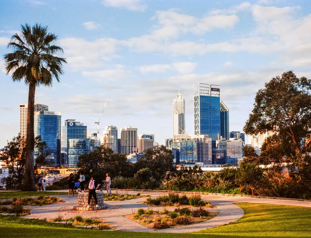 Perth avec une verdure provenant de Kings Park.jpg