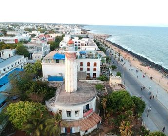 Besichtigung von Pondicherry in Indien