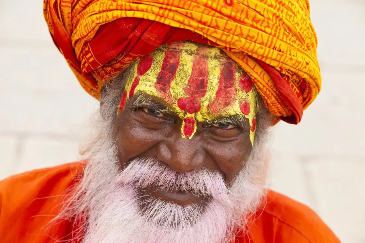 Sadhu dans la vallée du Gange 