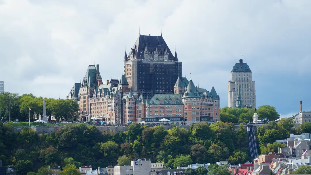 Le Château Frontenac dans le Vieux-Québec, au Canada.