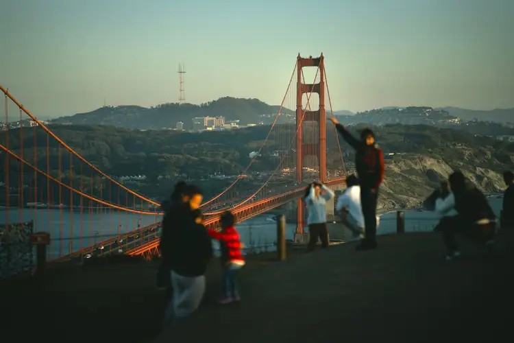 Découverte du golden bridge en famille lors d'un voyage à San Francisco aux Etats-Unis
