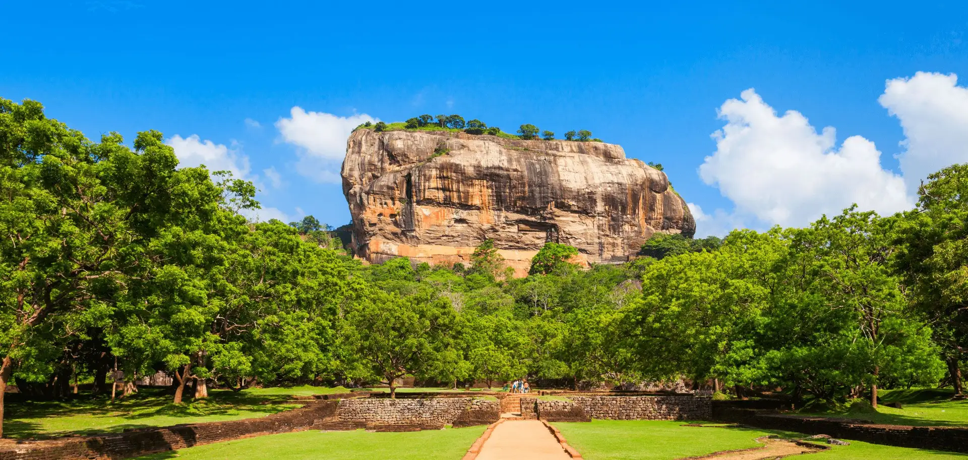 Reise zum Sigiriya Felsen in Sri Lanka Löwenfelsen