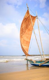 Voyage au Sri Lanka - bateau traditionnel de Negombo