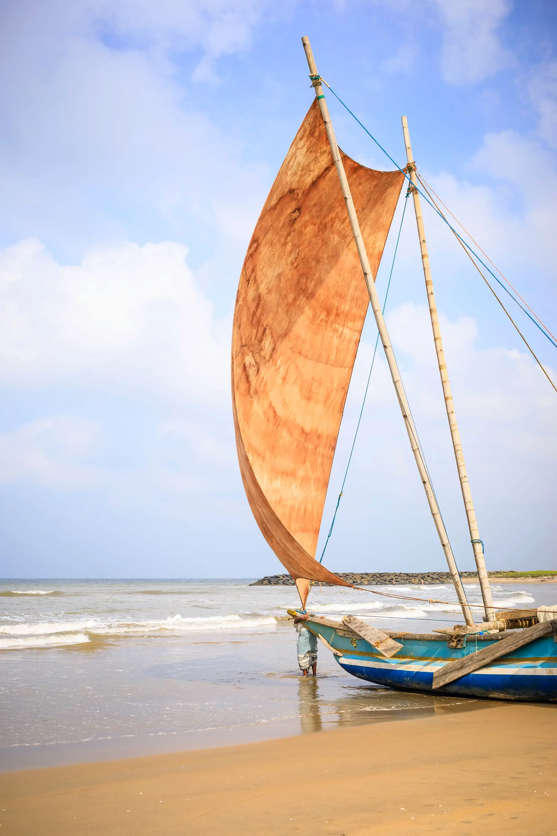 Voyage au Sri Lanka - bateau traditionnel de Negombo