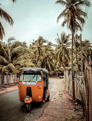 Voyage au Sri Lanka – Tuk-tuk orange