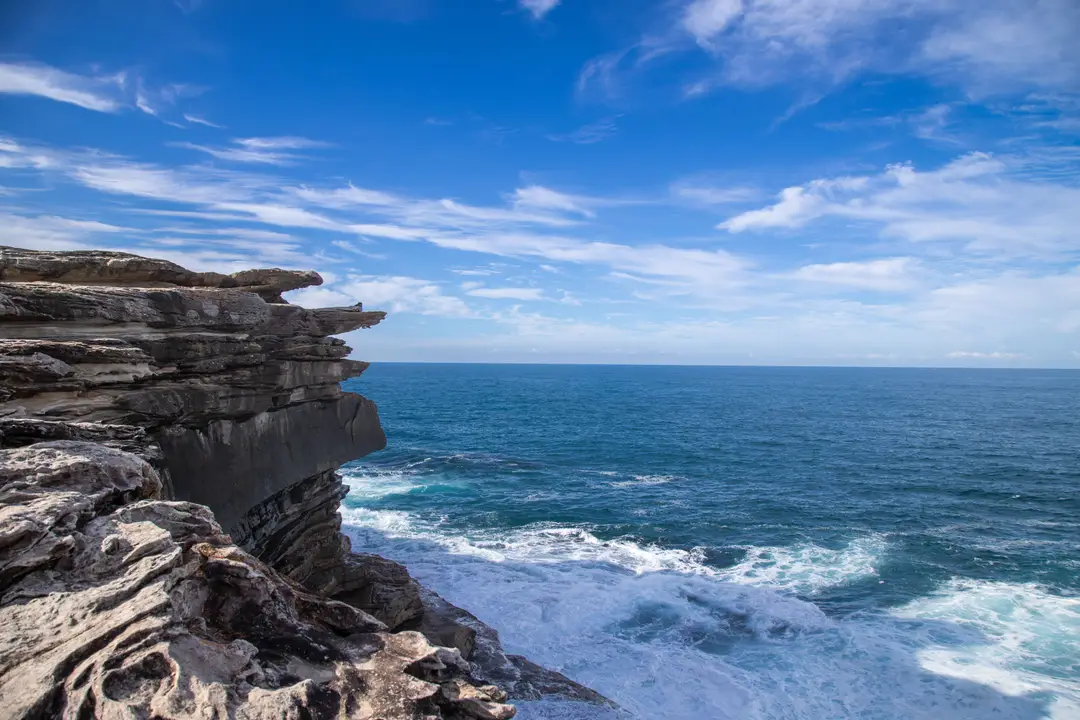 Superbes falaises côtières à Sydney