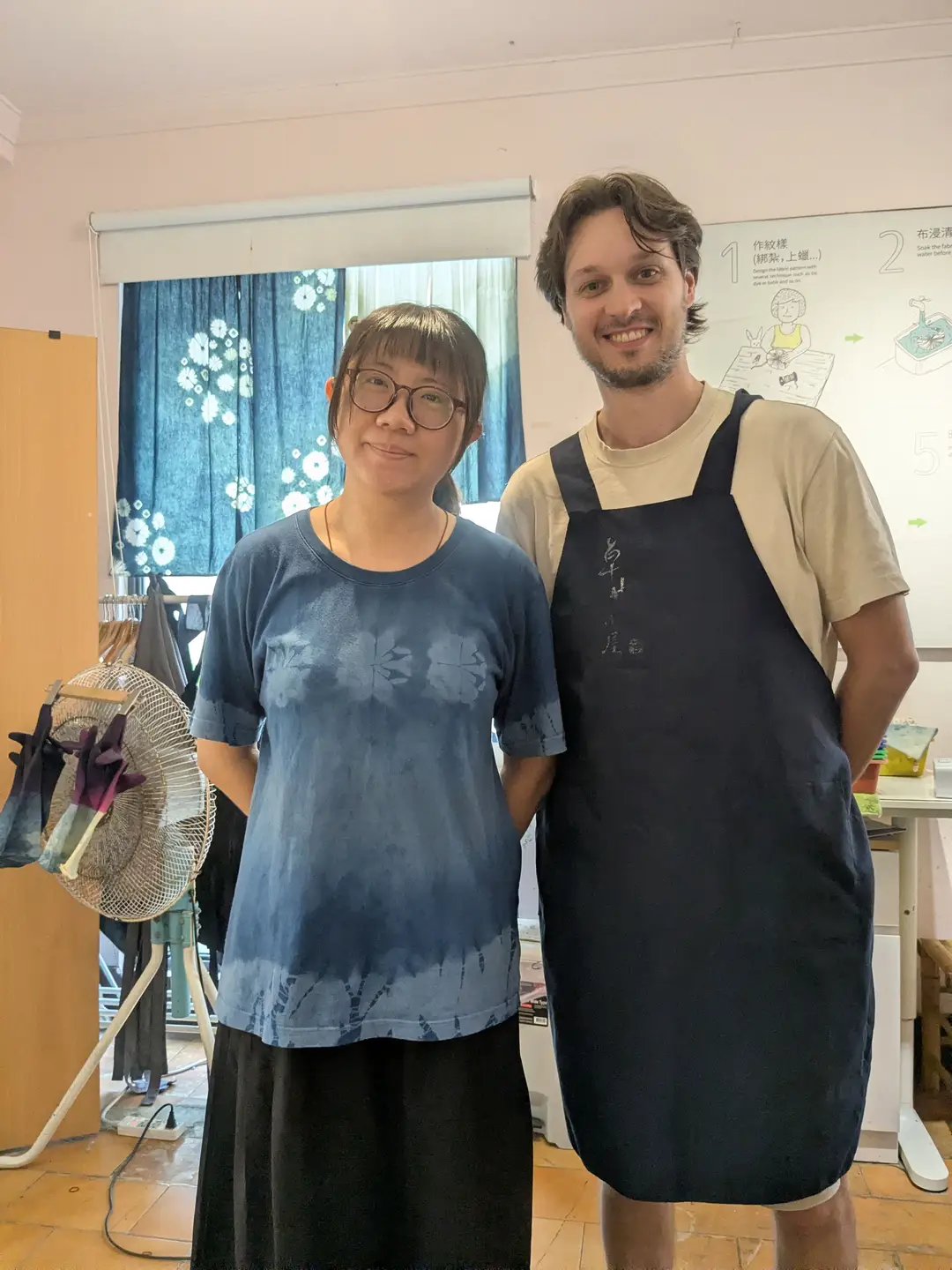 Rencontrez Madame Lin dans sa boutique Zhuo Ye Indigo Dyeing à Taïwan