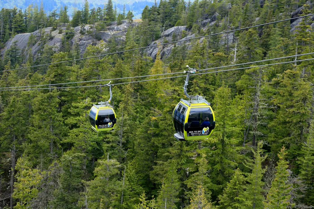 Téléphérique Sea to Sky Gondola près de Squamish, en Colombie-Britannique.