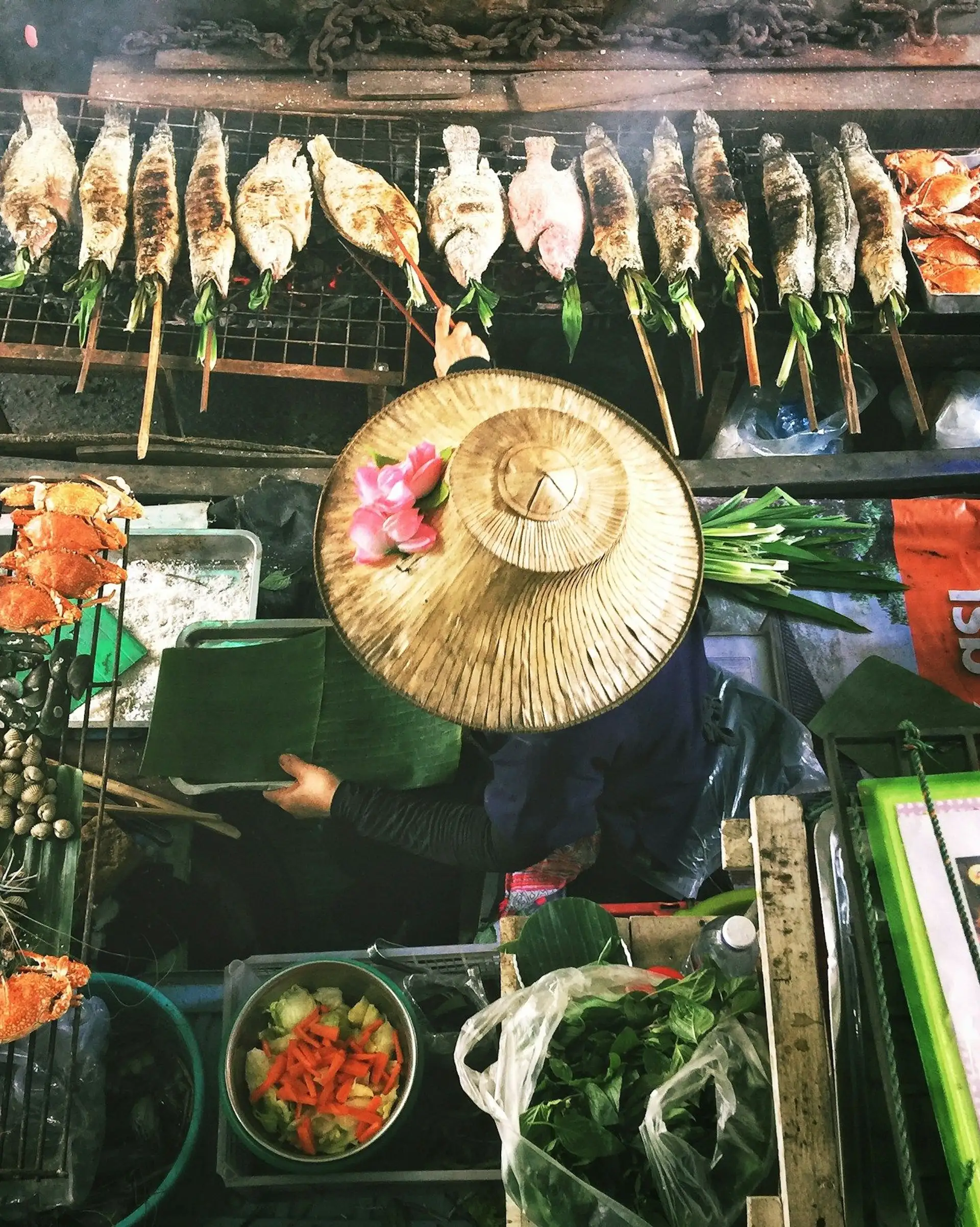 Voyage en Thaïlande - Rue du marché traditionnel Langka