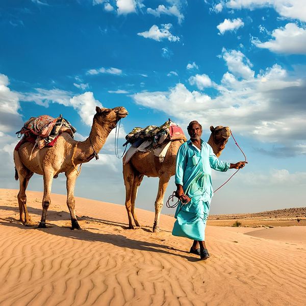 Die Wüste Thar & Aravelli Hügel