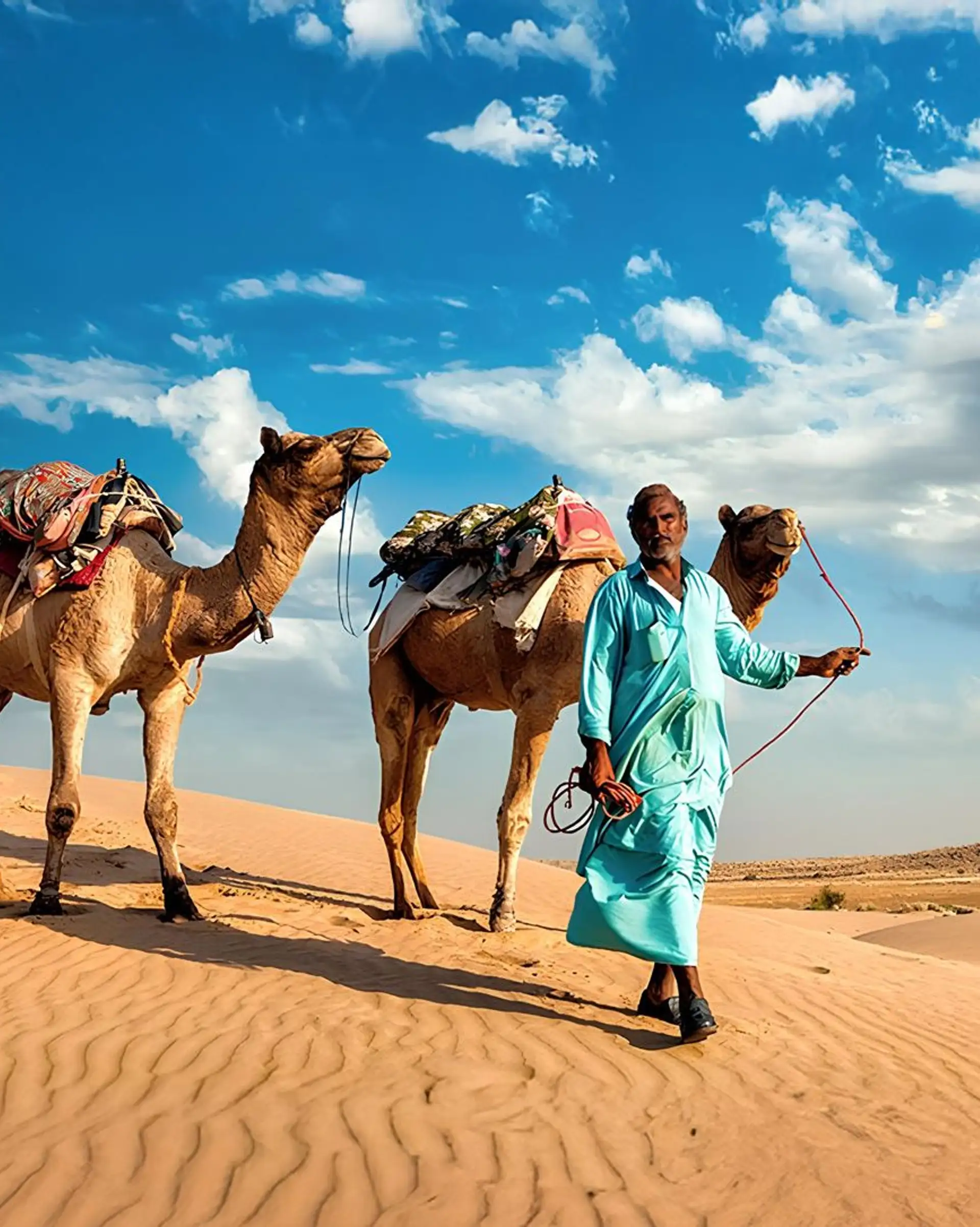 Die Wüste Thar & Aravelli Hügel