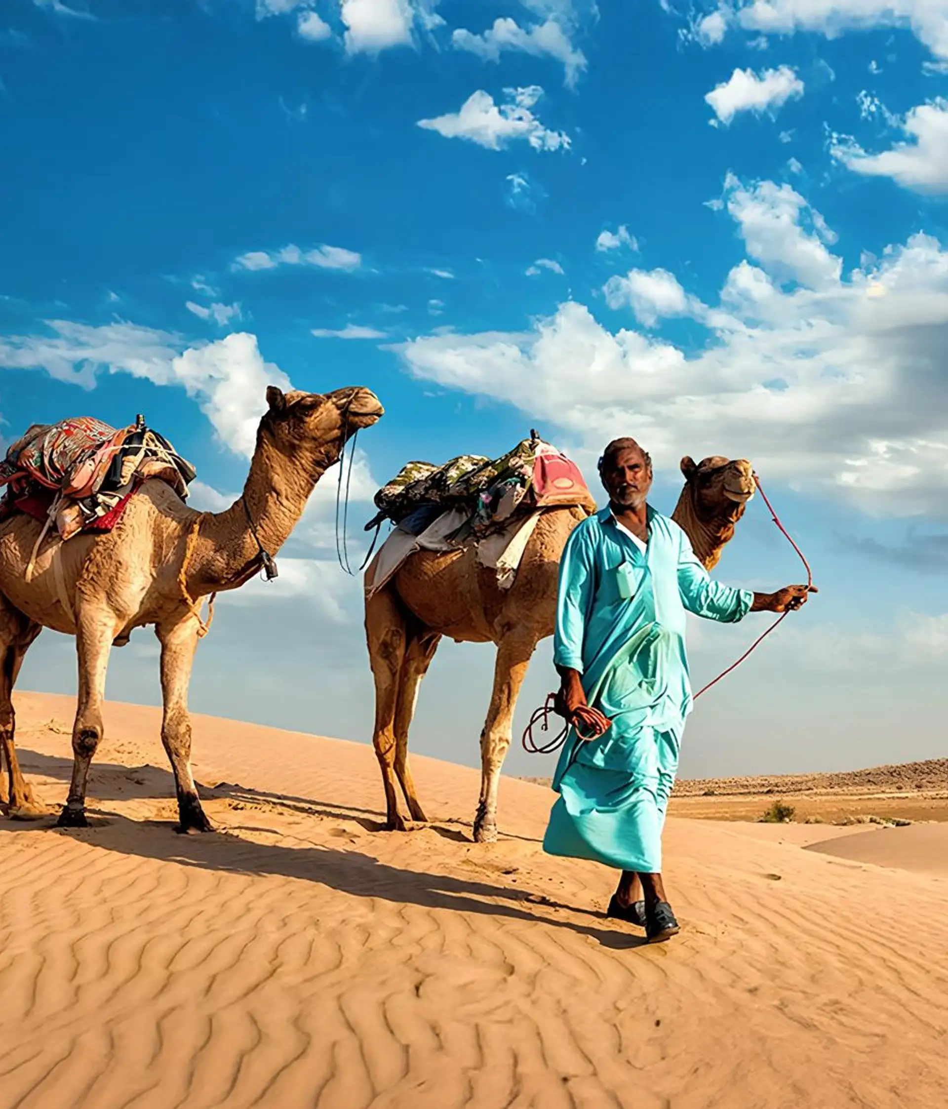 Die Wüste Thar & Aravelli Hügel