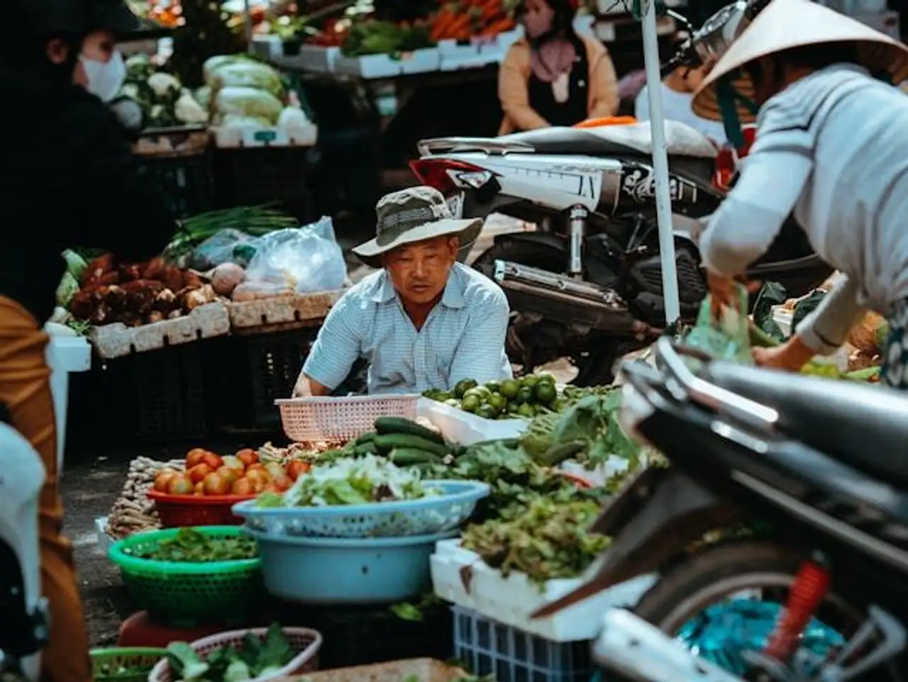 Besuch eines vietnamesischen Markts