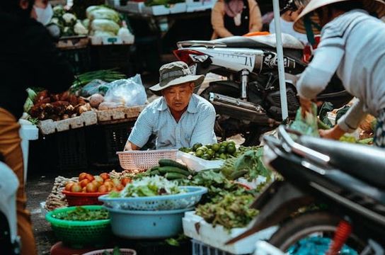 Besuch eines vietnamesischen Markts