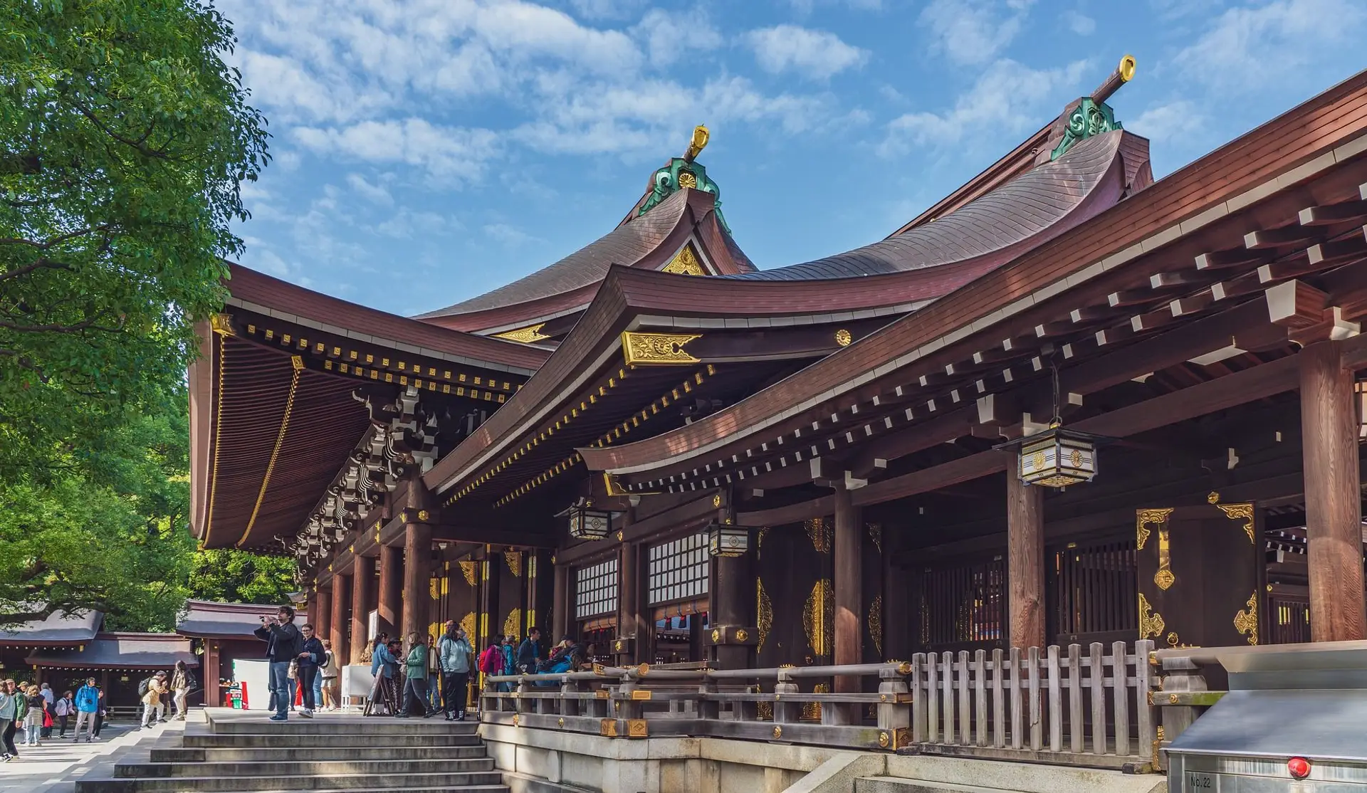 Batiment principal de Meiji-jingu en bois